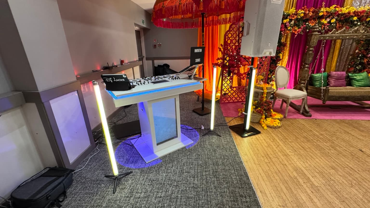 DJ Lucks performing at a private celebration